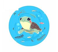 13cmx13cm per Cute Turtle Swimming with Fish Fine Decal Fai da te Impermeabile Fashion Occlusion