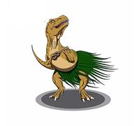 13cmx13cm per Dinosauro Hula Dance Tronco Adesivi per auto Camion Frigorifero Paraurti Decal Occlusione