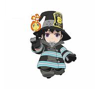 13cmx13cm per Fire Force Anime Character Adesivi per auto e decalcomanie Decorazione in vinile per cartoni animati