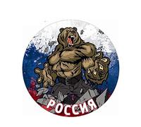 13cmx13cm Personalità Divertente Russia Orso Adesivi per auto Decal Accessori Decal Vinyl Trunk Wrap