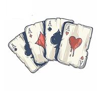 13cmx28cm Cartoon Carte da gioco Grandi adesivi per auto Grafica Moto Decal Scratch Proof Car
