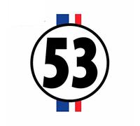 13cmx34.4cm Per Herbie The Love Bug.53 Adesivi per auto Parabrezza Decal Air