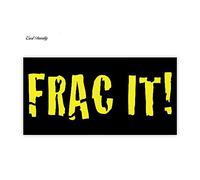 13cmx6.6cm Frac It Sign Sticker Divertente Auto Car Sticker Decalcomanie Car Styling
