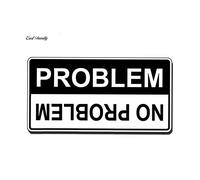 13cmx6.8cm No Problem Sticker Car Truck Off Road Vehicle.4x4 Paraurti grafico