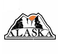 13cmx6.9cm Per Alaska Mountains Graffiti Car Sticker Car Door Protector Decal Cartoon
