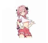 13cmx7.9cm per Fate Apocrypha Astolfo Uniform RV Parabrezza Adesivi per auto Anime Tavola da surf