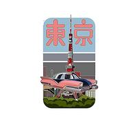 13cmx8.1cm Per Flying Tokyo Adesivi per auto con protezione solare per decalcomanie sottili impermeabili Stampa personalizzata