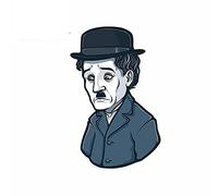 13cmx8.4cm per Charlie Chaplin Fine Decal Fashion Occlusion Scratch Car Stickers Adatto