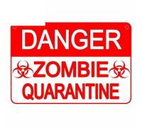 13cmx8.9cm Pericolo Zombie Quarantine Sign DIY Warning Decal Personality Car Stickers Graphics