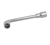 13mm 1/2-inch Socket Metal L Shaped Double Ended Hex Spanner Wrench Silver Tone