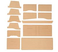 13Pcs Acrylic Wallet Template Set, DIY Leather Craft Tools, Leather Wallet Making Kit with 13 Different Shapes, Cutting Template for Leather Accessories,
