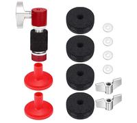 13Pcs Drum Piatti Feltro Pad E Maniche Con Dado Ad Ala Rondella Tamburo Piatti Accessori di Ricambio Facile Da Usare Rondella