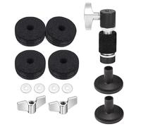 13Pcs Drum Piatti Feltro Pad E Maniche Con Dado Ad Ala Rondella Tamburo Piatti Accessori di Ricambio Facile Da Usare Rondella