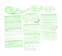 13pcs Geometric Drawing Modelli Architetto Bilance DA TE Righelli di misurazione