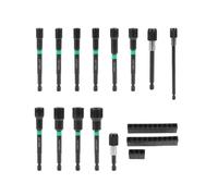 13PCS Magnetic Nut Driver Set Functional Metric Long Nut Driver for Drill Quick Releases Extensions