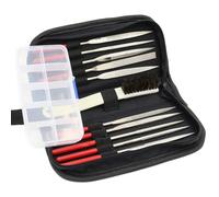 13Pcs Mini Diamond Needle File Set Utensili manuali Lima per denti con raspa in