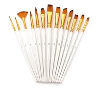 13pcs Nylon Capelli Manico di Legno Acquerello Pennello Penna Vernice Acrilica