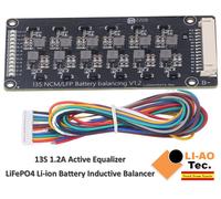 13S 1.2A Li-ion Lifepo4 Lithium Battery Active Equalizer Balancer Inductive BMS