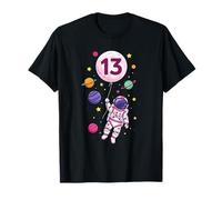 13th Girl Astronaut Space Birthday Dreamer Maglietta