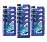 13X Liqui Moly Marine 2T Olio Motore Motorrad API TC JASO FB 1L