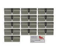 13X Profilo Cilindro 80Mm 40/40 +65 Chiave Insieme Con Carta Di Codice