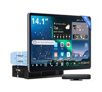 [14,1" QLED] ATOTOZONE AI Autoradio Android compatibile 1 e 2 DIN, 8G+128G, Schermo Flexview, Audio CH 7.1.2, CarPlay & Android Auto Wireless, 4G LTE, Wi-Fi Dual Band, EQ a 36-B, HDMI IN, X10G141E