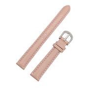 14/16/18/20mm Donne di Colore Solido Cinturino In Vera Pelle Braccialetto Morbido Della Pelle Amichevole Orologi Band con Strumenti di Installazione, Fibbia rosa-silver, 16mm