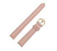 14/16/18/20mm Donne di Colore Solido Cinturino In Vera Pelle Braccialetto Morbido Della Pelle Amichevole Orologi Band con Strumenti di Installazione, Fibbia rosa-oro, 18mm