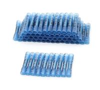 14-16 AWG calore Terminali Shrink Butt Completamente isolato Seal Butt elettrici Wire Crimp Terminal connettori impermeabili Kit barra di messa a terra terminale(100PCS)