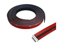 14/19/30mm Guarnizioni in gomma for auto Strisce di tenuta for bordi Auto Tetto Parabrezza Sigillante Protezione Finestra Strisce di tenuta Nastro isolante acustico (Color : 14mm)