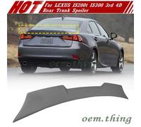 14-19 Fit FOR Lexus IS300 IS200t 3rd 4-Door V Look Rear Trunk Spoiler Unpainted