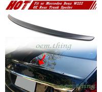14-20 Fit For Mercedes-Benz S W222 4D OE Look Rear Trunk Spoiler Matte Black