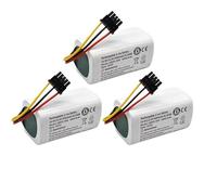 14.4V 3400mAh Rechargeable Li-ion Battery Pack,Compatible For,Compatible For xiaomi,Compatible For ，Compatible For mijia，,Robot Vacuum Mop 2 Lite MJSTL(3pcs)
