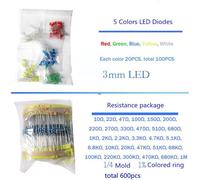 $14.5 1390X Kit Resistenza Condensatore Transistor Diodo LED Componente Elettron