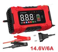 14.6V 6A Automatic Intelligent Smart Car Battery Charger Pulse Repair Starter