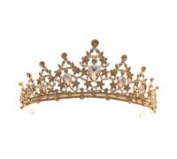 14 * 7 cm Croona di sposa cristallina per il Tiara di nozze Principessa Crown Crown Rhinestone Bridal Basw per donne