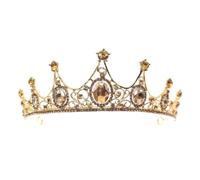 14 * 7 cm Croona di sposa cristallina per il Tiara di nozze Principessa Crown Crown Rhinestone Bridal Basw per donne