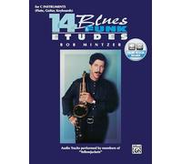 14 Blues & Funk Etudes: C Instrument (Flute, Guitar, Keyboard), Book & 2 CDs [Lingua inglese]