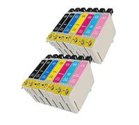 14 Cartucce d'inchiostro compatibile PER Epson con CHIP T0801 T0802 T0803 T0804 T0805 T0806 (4x nero + 2x ciano + 2x magenta + 2x giallo + 2x ciano chiaro + 2x magenta chiaro) Epson Stylus Photo R265 / Stylus Photo R360 / Stylus Photo RX560 / Stylus Photo R285 / Stylus Photo R585 / Stylus Photo R685 / Stylus Photo RX585 / Stylus Photo RX685 / Stylus Photo PX700W / Stylus Photo PX800FW / Stylus Photo P50 .