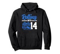14° compleanno di Go Kart Racing Rolling Into 14 Funny Boys Kids Felpa con Cappuccio