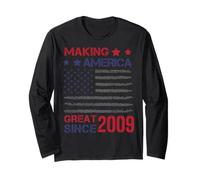 14° Compleanno di Making America Great Since 2009 Maglia a Manica
