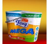 14 Confezioni (56 Rotoli Mega) Carta Igienica Mega Foxy 2 Veli
