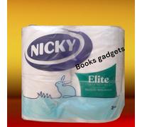 14 Confezioni (56 Rotoli) Nicky Elite Carta Igienica 3 Veli Morbida Delicatezza