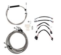 14 " Cromo Esteso Inossidabile Cavo Tubo Freno Electra Strada Glide Strada King