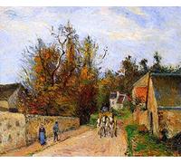 14 Dipinti la diligenza 1877 Campagna Camille Pissarro Olio su Tela - Opere famose -Size04, £70- £1500 Dipinto a mano da insegnanti delle Accademie d'arte