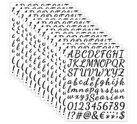 14 Fogli 1176 Pezzi Adesivi Lettere Alfabeto Lettere Adesive in Vinile Numeri Adesivi Stickers Lettere Adesive Adatti per DIY Scrapbooking, Decorazioni Regalo, Album Fotografici, Biglietti di Auguri