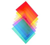 14 Fogli Strisce di Lettura Colorate Trasparenti in PVC Rigido | Supporto il Testo, Resistente alla Piegatura, Uso in Aula e Studio, Adatte a Libri e Quaderni