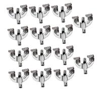 14 ganci Yootones per grancassa compatibili con strumenti di ricambio per grancassa e percussione (argento)