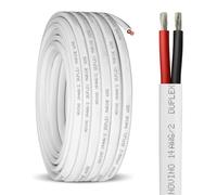 14 Gauge Marine Wire,100ft 14 AWG Duplex Marine Grade Wire Tinned Copper Boat Cable,Marine Electrical Wire for Boat/Marine/Automotive etc Outdoors Wiring
