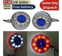 14 LED Indicatore Laterale Posizione Luci Blu Bianco & Rosso Camion Lorrie Bus